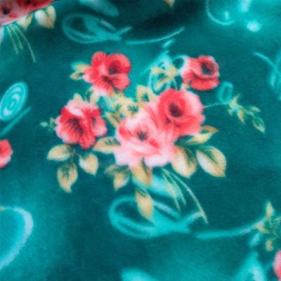 China New Design Baby Velvet Shrink-Resistant Soft And Soft Practical Feeling Elegant Flower Pattern Fabric For Blanket for sale