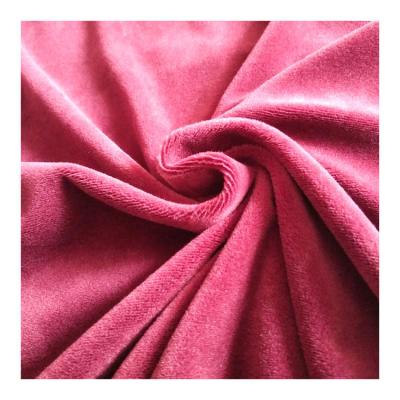 China Super Comfortable Simple Good Appearance 100 Polyester Peach Skin Solid Dyed Fabric For Baby Blanket for sale