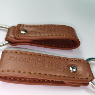 China Advertising 12 Year Factory OEM ODM Cute Luxury Custom PU Leather Wristband Key Chain for sale