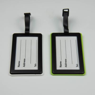 China Advertising 12 Year Factory Custom PVC Luggage Tag Rubber Soft Hang Tag For Promotion for sale