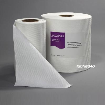 China Sustainable Laser Cut Dustless 1000 Class Microfiber Cleanroom Wiper Paper Roll for sale