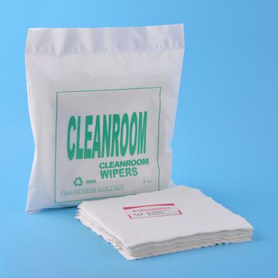 China Cleanroom Lab Wiper White Eco-friendly Soft Cloth Towel Dustless Wiping Nonwoven Paper for sale