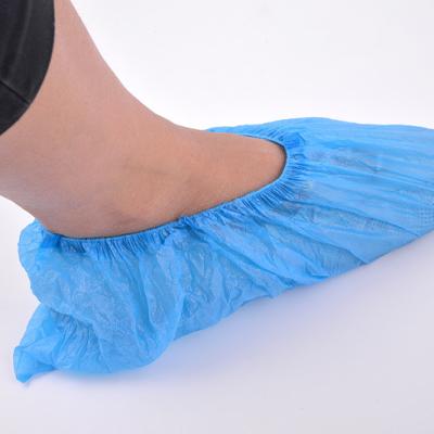 China Disposable Nonwoven ESD Shoe Waterproof Cleanliness Blue Nonwoven Cover for sale