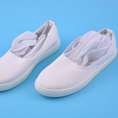 China Anti-Static Industrial Dust Proof Workshop Cleanroom PU ESD Safety White High Quality Work Shoes for sale