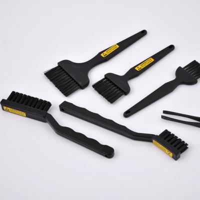 China Professional Wholesale PVC ESD Electronic Cleanroom PCB Product Anti Static Cleaning Black Brush for sale