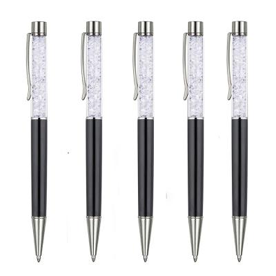 China Beautiful Popular Gift Diamond Pen With Crystal Inside Custom Logo Metal Crystal Ball Pen Design Promotion for sale