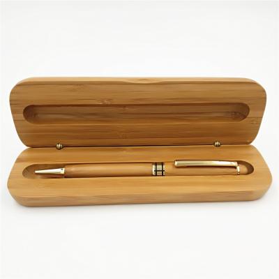 China Pen Factory Promotional Wholesale Pen Set Stationery Gift Stylus Bamboo Ball Pen Set With Box for sale