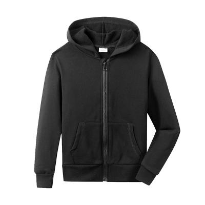 China Blank Logo Boys And Toddlers Zipper Custom Hoodie Kids Cotton Fleece Zipper Anti-Shrink Hoodie for sale