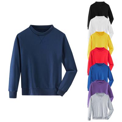 China Wholesale Custom Anti-Shrink Cotton Solid Color Toddler Boys Kids Crewneck Sweatshirts Colorful Sweatshirt for sale