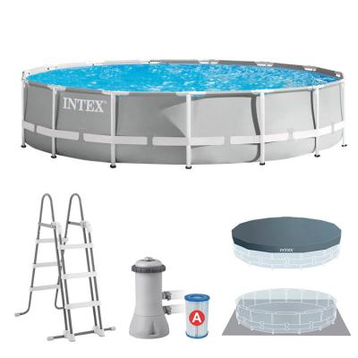 China Original Intex 26726--PREMIUM 15FT X 48IN PRISM FRAME POOL SET outdoor pool above ground pool and accessories included 457cm*122cm for sale