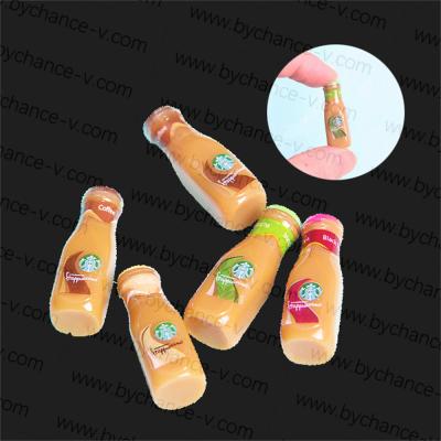 China Decoration Miniature Frappuccino Pretend Play Fake Food Toy Drink Bottles For Kids Cooking Play Party DIY Doll Room Food Accessories for sale