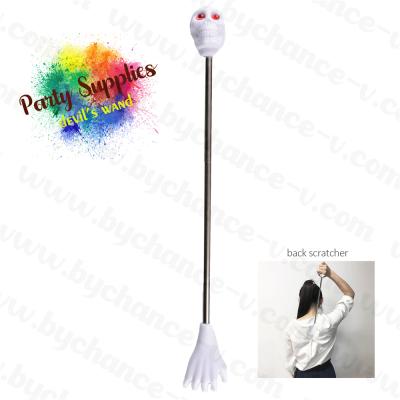 China Cool Halloween Party Supplies Devil's Scepter Skeleton Skull Back Scratcher Hand Massager Funny Backslap For Halloween Costume Props for sale