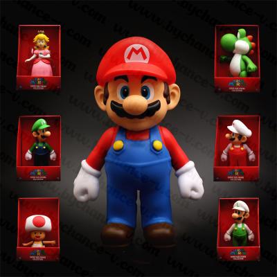 China Big Size Hot Toys Action Figure Party Gift PVC Vinyl Sofubi Super&Mario Collectible Toy For Christmas Best Gift - 9 inch for sale