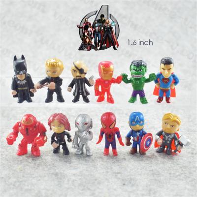 China Hot Sale WONDER Superheros Miniature Toys Filler Capsule Party Gift Miniature Figures Toys For Cake Topper Decorating Kit for sale