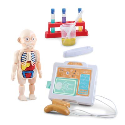 China With Light Toy Science Human Body and Music Children Human Organ Game Set Doctor Simulator Educational Toys with Light and Music for sale