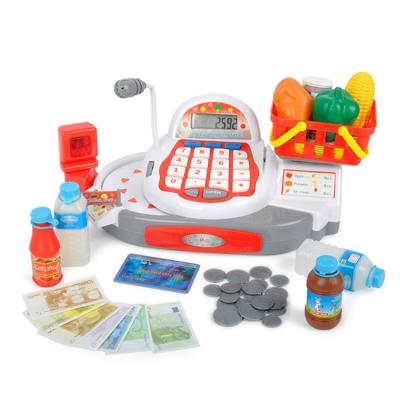 China With many simulation props children pretend play supermarket toys include rich props simulation electronic cash register toy with sound for sale