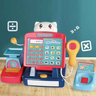 China With Music Light Pretend Game Cash Register Toy Multi Styles 2*1.5V AA Not Included Funny Cash Register Toys Kids With Multi Function for sale