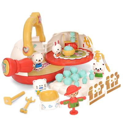 China With accessories rich dollhouse playset toys kids role play toy include funny rich accessories pretend play set with color box for sale