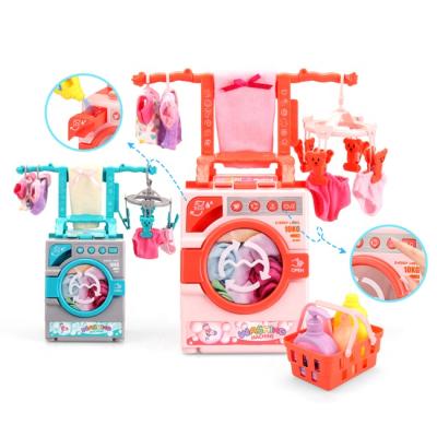 China Educational Game Set Pretend Play Toy Emulation Drum Washing Machine Interesting Toy Washing Machine For Children for sale