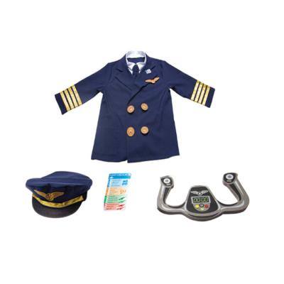 China Wholesale High Quality Party Textile Boy Suit Kids Pilot Costume Toy for sale