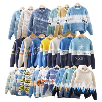 China 2022 Factory Wholesale Cartoon Children Thick Fluffy Sweater Anti-Shrink for sale