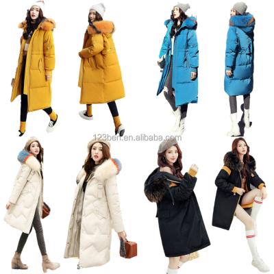 China Fashion Breathable Design Women's Winter Coat Stripper Duck Down Coat For Ladies Long Female Jackets Professional Manufacture for sale