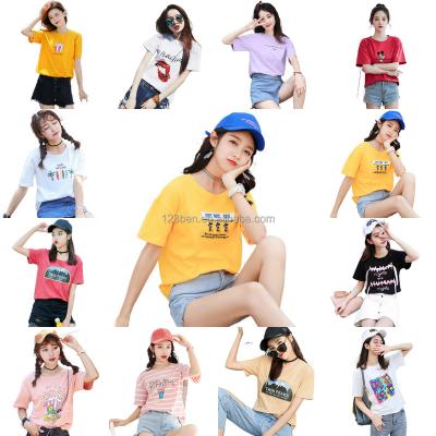 China Compressed Spandex 2023 Cotton Digital Hot Selling Printing Plus Size T-shirt For Women's Round Neck Tees for sale