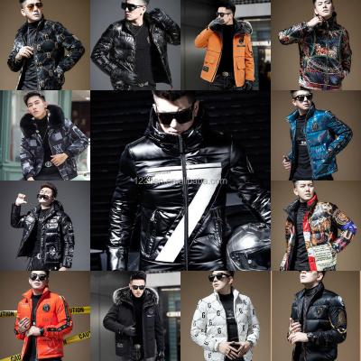 China 2023 Custom Printed Mens Coats Fashion Bubble Padded Warm Winter Men's Reversible Padded Jacket QUICK DRY For Men for sale