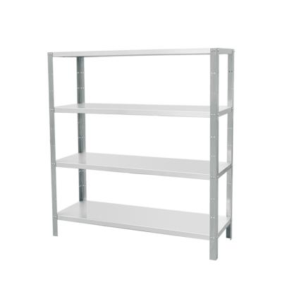 China Corrosion Protection 4 Layers No Stee Wire Stacking Racks Show Warehouse Rack Supermarket Display Rack Rust Protection Metal Steel OEM Customized for sale