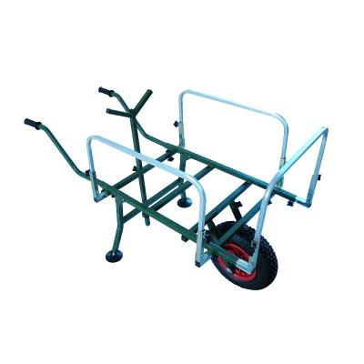 China With single wheel carp fishing heavy loader single wheel barrow steel frame for sale