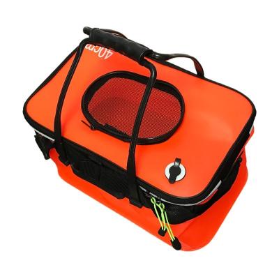 China Fish holder Live Fish Tank Barrel Fishing Carry Bag Folding Storage EVA Fishing Bucket for sale