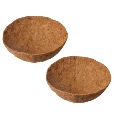 China Coconut Liners are 16 inch Insulation Hard Hanging Flowerpot Round Flower Planter Coconut Fiber Basket Liners Cocos Coir Liners for sale