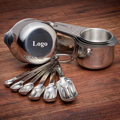 China Sustainable Durable Heavy Duty 13 Piece Stainless Steel Measuring Cups And Spoons Set for sale