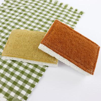 China Sustainable Eco-Friendly Heavy Duty Kitchen Dish Scouring Pad Kitchen Cleaning Cellulose Sponge for sale