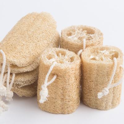 China Viable Natural Loofah Bath Body Sponge Scrubber Kitchen Loofah Dish Organic Natural Protection for sale