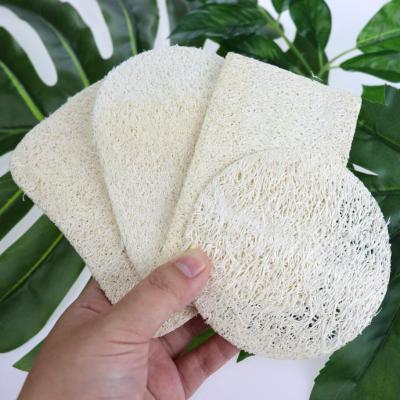 China Sustainable Natural Biodegradable Bath Exfoliating Loofah Sponge Pads Natural Dish Loofah Kitchen Loofah Sponge for sale