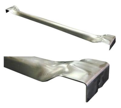 China Universal Corrosion Protection Crash Bar For Pallet Rack Cup Style Safety Grab Bar On Beams Zinc Plating for sale