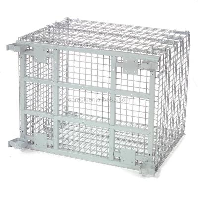 China Wholesale Metal Storage Cages With Wheels Wire Mesh Container Popular In USA Powder Coating 1500kg for sale