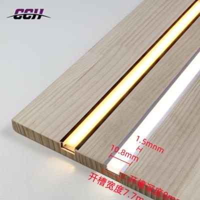 China Modern Led Laminate Light Bar Slotted Embedded Cabinet Wardrobe Wardrobe Optical 12v Aluminum Lighting Lamp for sale