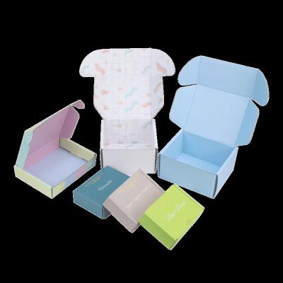 China Recycled Materials Design Custom Printing Self Sealing Recycled Shipping Box With Corrugated Transport Mailer Box for sale