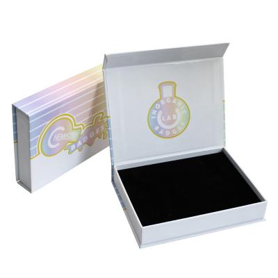 China Recycled Materials Wholesale Luxury Embossed Logo Necklace Gift Jewelry Box Packaging for sale