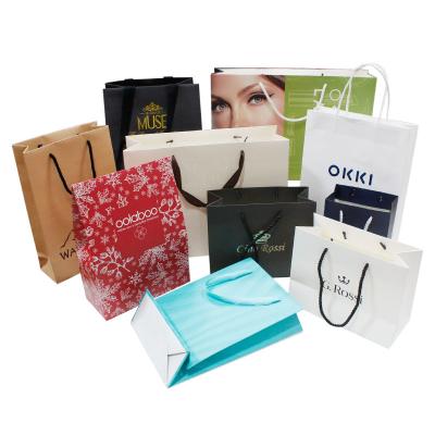 China Recyclable Custom Printing Luxury Promotional Gift Packaging Paper Shopping Bags With Logo for sale