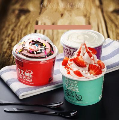 China High Quality Disposable Ice Cream Paper Cup Beverage Shop Disposable Paper Cup for sale