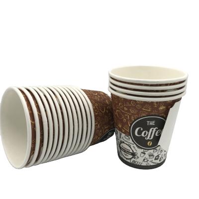 China Wholesale Bulk Disposable Cheap Customized Logo Printed Paper Cup For Coffee Packaging for sale