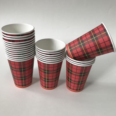 China 7.5oz Custom Printed Disposable Paper Cups Eco-Friendly Disposable Paper Cups For Hot Drinks for sale