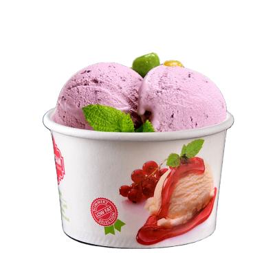 China Disposable paper cups for ice cream_double PE paper cups for ice cream_customized paper cups for ice cream for sale