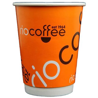 China Ripple Disposable Wall/Double Wall/Single Wall Disposable Coffee Paper Cup for sale