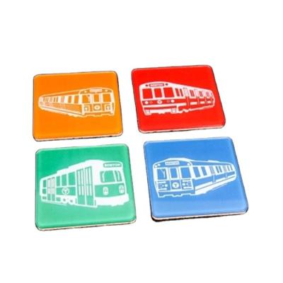 China Viable Custom Acrylic Coasters Drink Coasters For Hotel Counters Multicolor Kitchen Dining Room Bar Patio Coffee Table Coaster for sale