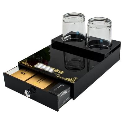 China Hotel Wholesale Guest Room Toiletries Storage Box Bathroom Consumables Eco-friendly Customized Acrylic Box for sale