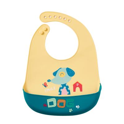 China OEM Antibacterial Service Promotional Consumption Lunch Feeding Waterproof Baby Bib for sale